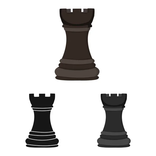 Vector illustratie van rook en zwart pictogram. Set van rook en toren voorraad vector illustratie. — Stockvector