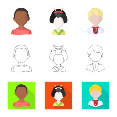 Kopyacı ve ikamet sembolü yalıtılmış nesne. Kopyacı ve hisse senedi için kültür vektör simge kümesi.