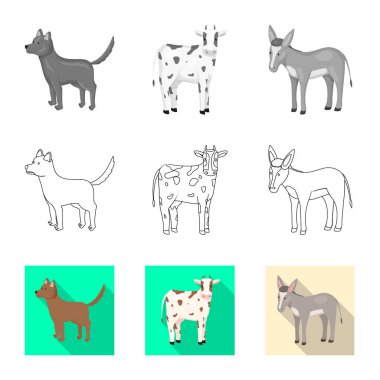Üreme ve mutfak logo vektör Illustration. Koleksiyon ıslahının ve organik vektör hisse senedi simgesi.