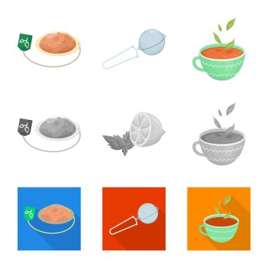 Sağlıklı ve çiçek simge vektör tasarımı. Hisse senedi için sağlıklı ve degrade vektör simge topluluğu.