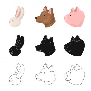 Tarım ve Hayvancılık simge vektör Illustration. Tarım ve organik hisse senedi simgesi web için set.