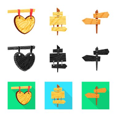 Ham izole nesne ve orman logosu. Ham kümesi ve hisse senedi için parke vektör simgesi.