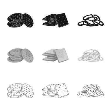 Oktoberfest ve bar simge vektör tasarımı. Oktoberfest ve hisse senedi vektör çizim pişirme koleksiyonu.