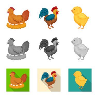 Üreme ve mutfak simgesi yalıtılmış nesne. Set ıslahının ve organik stok vektör çizim.