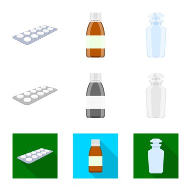Perakende ve sağlık işareti vektör tasarımı. Perakende ve sağlık hisse senedi vektör çizim topluluğu.