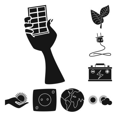 Yenilik ve teknoloji logo yalıtılmış nesne. Dizi yenilik ve doğa hisse senedi vektör çizim.