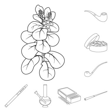 Sağlık ve nikotin işareti yalıtılmış nesne. Hisse senedi için sağlık ve istatistik vektör simge kümesi.