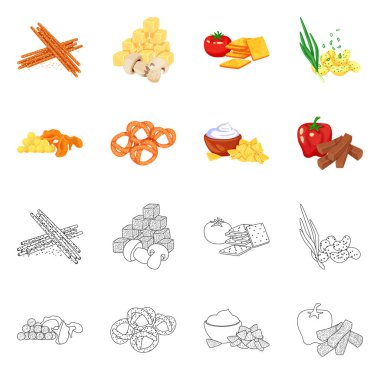 Tat ve daiç logo vektör Illustration. Tat ve organik hisse senedi vektör çizim.