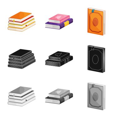 Eğitim ve kapak simge vektör tasarımı. Eğitim ve kitabevi hisse senedi simgesi için web topluluğu.