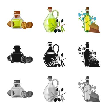 Sağlıklı ve sebze simge vektör Illustration. Sağlıklı topluluğu ve hisse senedi için tarım vektör simgesi.