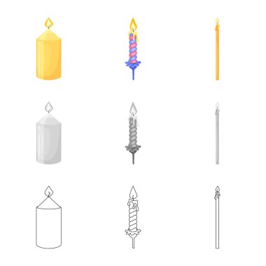 Gevşeme ve alev simge vektör tasarımı. Gevşeme ve balmumu hisse senedi vektör çizim.