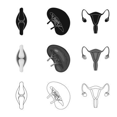 Biyoloji ve bilimsel işareti vektör tasarımı. Hisse senedi için biyoloji ve laboratuvar vektör simge topluluğu.