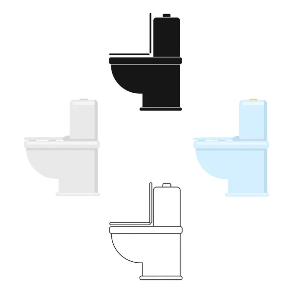 Ikona toaletní WC vektorové ilustrace pro web a mobilní — Stockový vektor