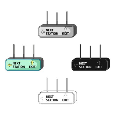 Tabela, çizgi filmdeki tek simge, siyah tarzı. Tabela, vektör sembolü stok illüstrasyon web.