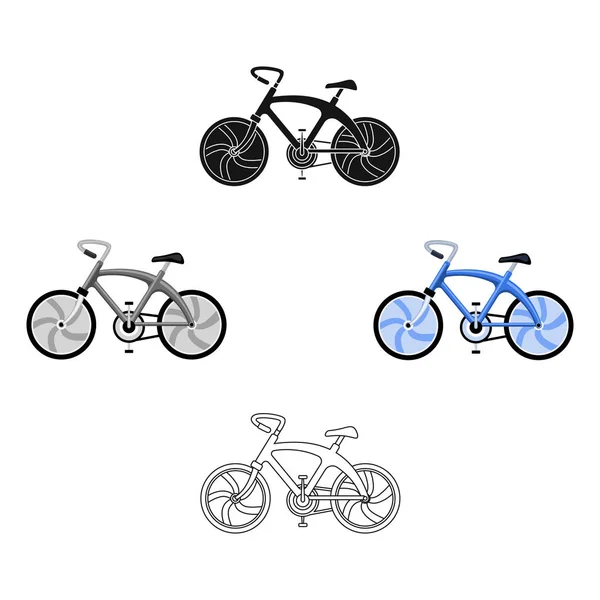 Un vélo de sport pour un tour rapide sur la route. Transport économique écologique bicyclette.Transport icône unique dans la bande dessinée, illustration vectorielle de symbole de style noir . — Image vectorielle