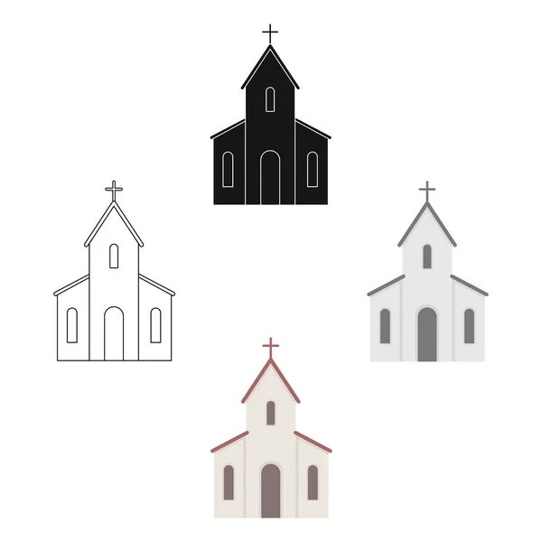 Icône de l'église de l'illustration vectorielle pour web et mobile — Image vectorielle