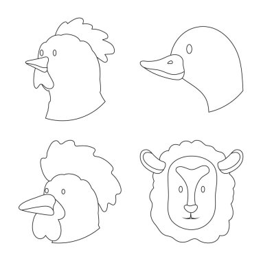 Gıda ve ev yapımı logo yalıtılmış nesne. Gıda ve homestead hisse senedi vektör çizim seti.