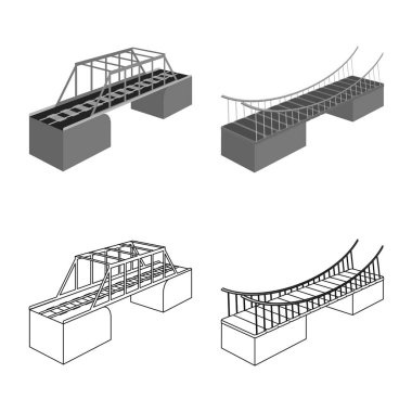 Bağlantı ve tasarım simge vektör Illustration. Bağlantı ve web için yan hisse senedi simgesi.