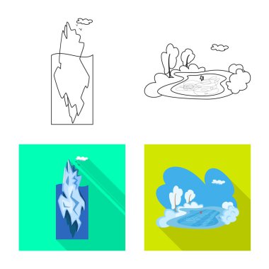 Doku ve donmuş logo yalıtılmış nesne. Doku ve web için şeffaf hisse senedi simgesi.