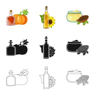 Sağlıklı ve sebze simge vektör tasarımı. Sağlıklı kümesi ve web için tarım hisse senedi simgesi.