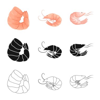 Meze ve okyanus logo vektör Illustration. Meze ve incelik hisse senedi vektör çizim topluluğu.