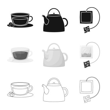 Sağlıklı ve çiçek simge vektör tasarımı. Sağlıklı ve degrade hisse senedi vektör çizim seti.