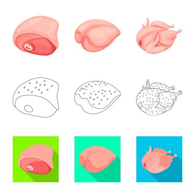 Ürün ve kümes hayvanları işareti yalıtılmış nesne. Ürün ve tarım hisse senedi simgesi için web topluluğu.