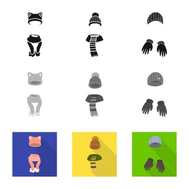 Giysi illüstrasyon vektör ve sembol doku. Giysi koleksiyonu ve hisse senedi için hava vektör simgesi.