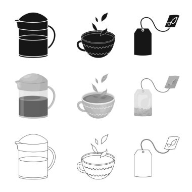 Sağlıklı ve çiçek simgesi yalıtılmış nesne. Sağlıklı ve degrade hisse senedi vektör çizim topluluğu.