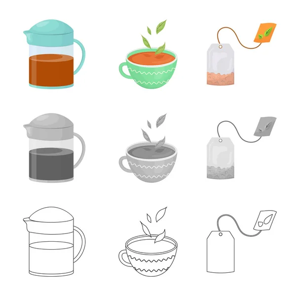 Isolated object of healthy and floral  icon. Collection of healthy and gradient vector icon for stock. — Stock Vector
