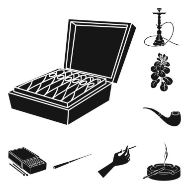 Anti ve alışkanlık sembolü vektör tasarımı. Web için anti ve tütün stok sembolü koleksiyonu.