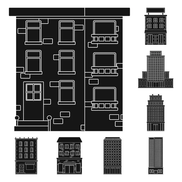 Elszigetelt objektum a modern és ingatlan ikon. Készlet-ból korszerű és épület vektor ikon részére készlet. — Stock Vector