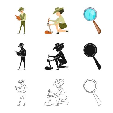 Hikaye ve öğeleri işaret yalıtılmış nesne. Hikaye ve öznitelikleri hisse senedi vektör çizim topluluğu.