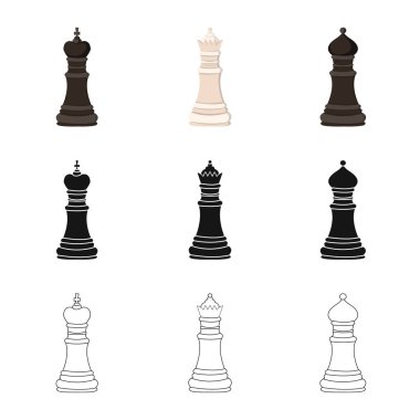 Şah mat ve ince ikon vektör tasarımı. Şah mat ve hedef hisse senedi simgesi web için kümesi.