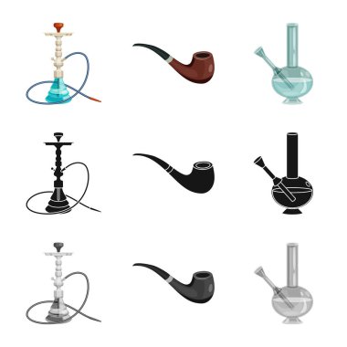 Çöp ve dur işareti vektör Illustration. Çöp ve alışkanlık hisse senedi simgesi için web topluluğu.