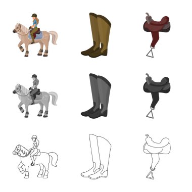 Vektör tasarım ekipman ve logo sürme. Ekipman ve rekabet stok vektör çizim topluluğu.