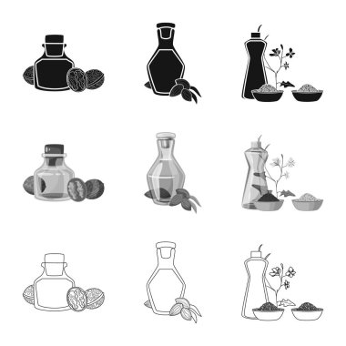 Sağlıklı ve sebze sembolü yalıtılmış nesne. Sağlıklı topluluğu ve hisse senedi için tarım vektör simgesi.