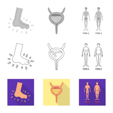 Diyet ve tedavi simge vektör tasarımı. Diyet ve ilaç hisse senedi simgesi için web topluluğu.