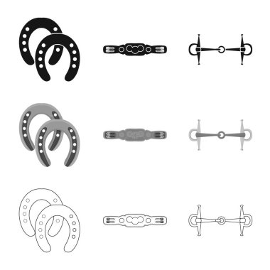 Vektör çizim ekipmanları ve logo sürme. Web için ekipman ve rekabet hisse senedi simgesi kümesi.