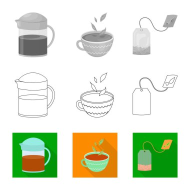 Sağlıklı ve çiçek işareti vektör Illustration. Sağlıklı ve degrade hisse senedi simgesi için web topluluğu.