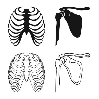Tıp ve klinik işareti vektör Illustration. İlaç ve tıbbi hisse senedi simgesi web için set.