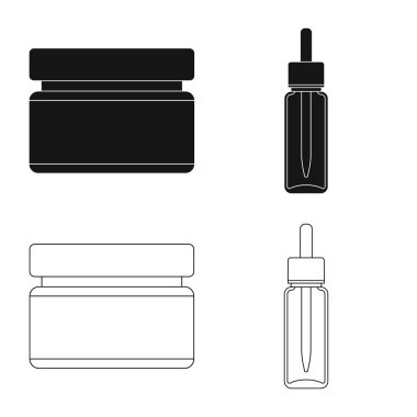 Perakende ve sağlık sembol vektör çizimi. Perakende ve sağlık hisse senedi vektör çizim topluluğu.