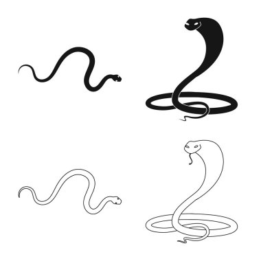 Mammal ve tehlike simge vektör Illustration. Hisse senedi için memeli ve tıp vektör simge kümesi.