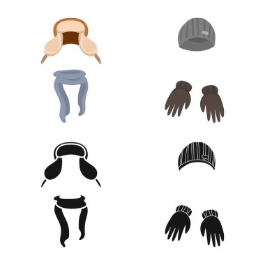 Giysi ve doku yalıtılmış nesne simgesi. Giysi koleksiyonu ve web için hava durumu hisse senedi simgesi.