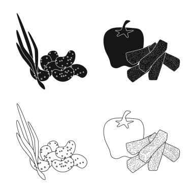 Tat ve daiç simge vektör Illustration. Tat ve organik hisse senedi vektör çizim.