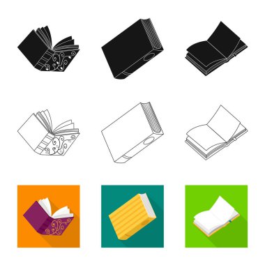 Eğitim ve kapak simgesi yalıtılmış nesne. Eğitim ve kitabevi hisse senedi simgesi için web topluluğu.