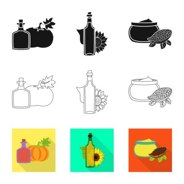 Sağlıklı ve sebze simge vektör tasarımı. Sağlıklı kümesi ve web için tarım hisse senedi simgesi.