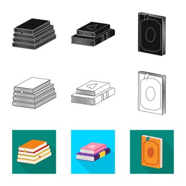 Eğitim ve kapak sembolü yalıtılmış nesne. Eğitim ve kitabevi hisse senedi simgesi için web topluluğu.