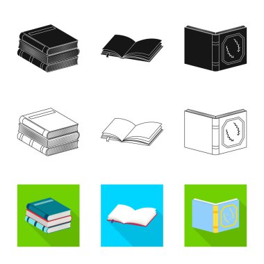 İşareti eğitim ve kapak tasarımını vektör. Eğitim ve kitabevi hisse senedi vektör çizim.