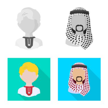 Kopyacı ve ikamet işareti yalıtılmış nesne. Kopyacı ve kültür hisse senedi vektör çizim koleksiyonu.